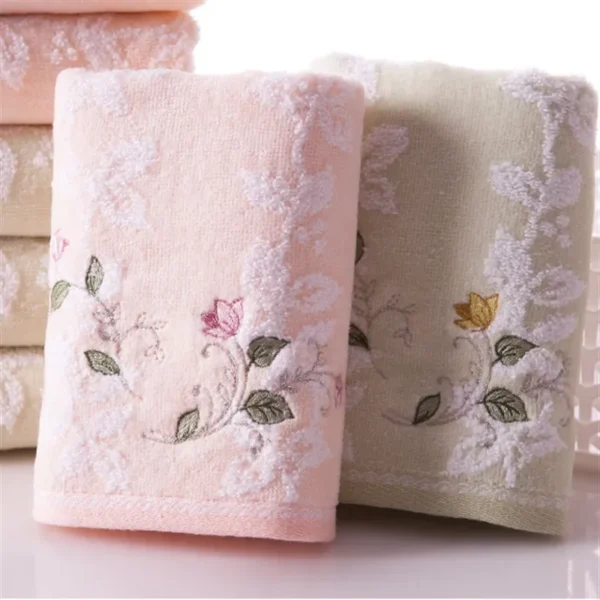 68x34 CM High-Quality Cotton Towel - Soft, Absorbent, Embroidered for Adults HH00006