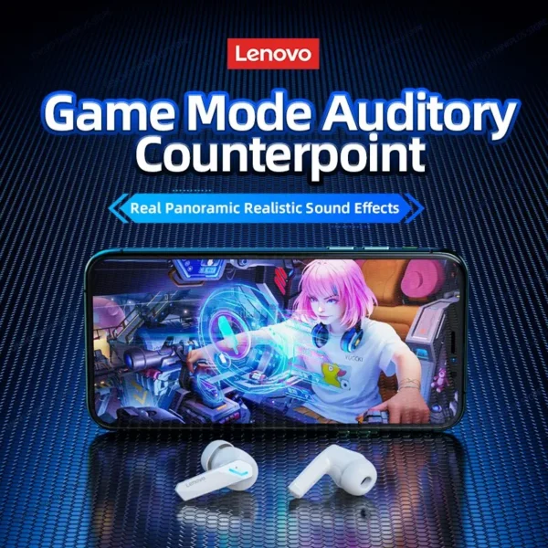 Lenovo GM2 Pro Bluetooth 5.3 Earphones - Wireless Sports Gaming Headset with Low Latency EG000004 - Image 4